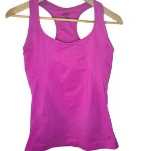 Athletic essentials Pink racerback workout tank top size L built in bra